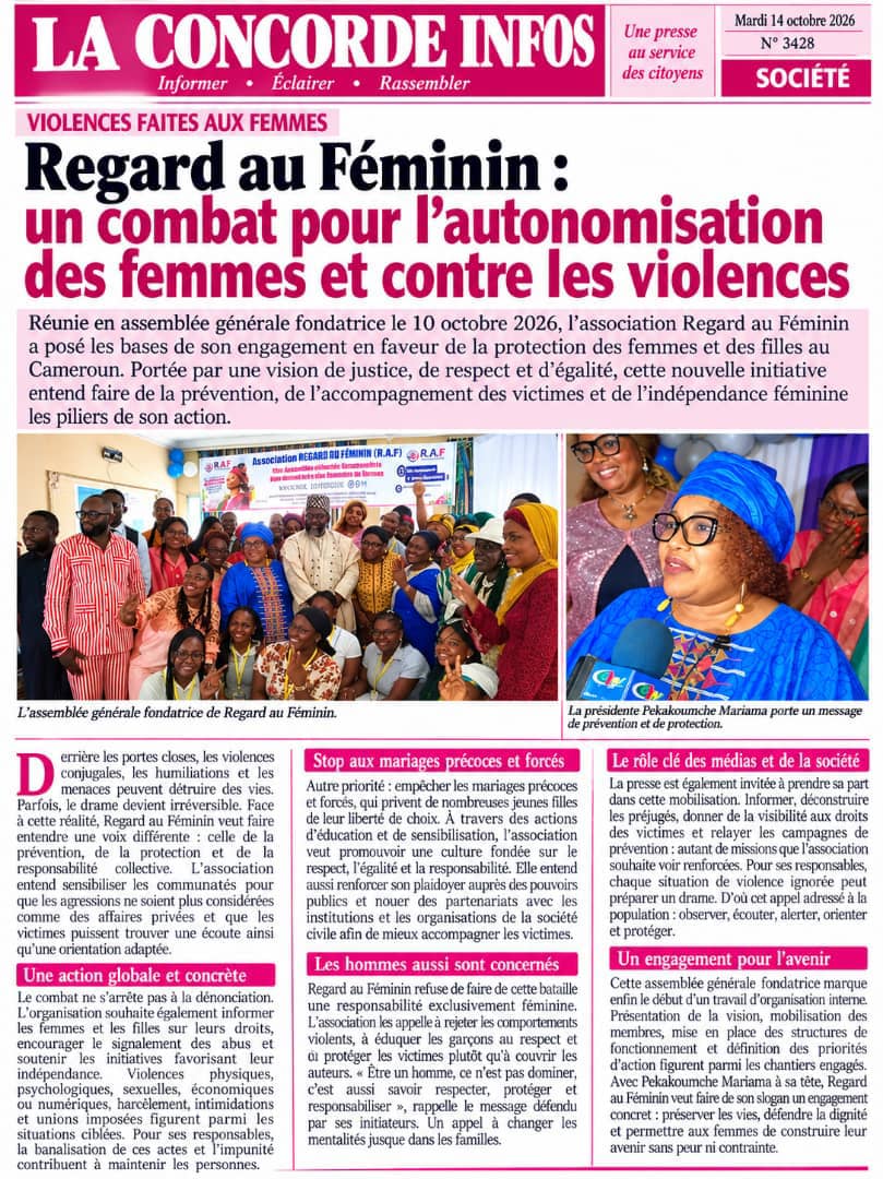 Action de sensibilisation de R.A.F